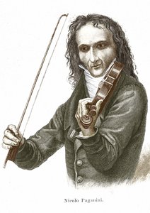 Niccolò Paganini (1782-1840) suona il suo Stradivari