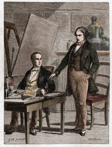 Niepce legge a Louis Daguerre la descrizione dell