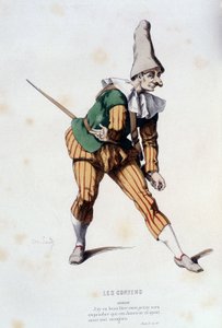 Nivelet in "les contens" (di Odet de Turnèbe nel 1584), in "Il teatro francese nel XVI e XVII secolo anteriore a Molière" di Edouard Fournier da Unknown artist