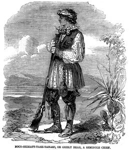 Noo-Shimatt-Tash-Tanaki, o orso grizzly, un capo Seminole da Unknown artist