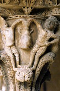 Arte normanna a Monreale (Sicilia): capitelli del Chiostro dei Benedettini. da Unknown artist
