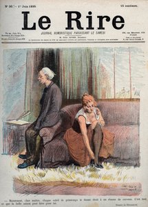 Ora caro maestro ogni sole di primavera ti dà il diritto a un raffreddore cerebrale, questo è tutto ciò che la buona stagione può fare per te - disegno di Oswald Heidbrink in "Il Giornale Umoristico del Sorriso" Numero 30. 1 giugno