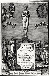 Della saggezza, tre libri di Pierre Charron (1541-1603) da Unknown artist