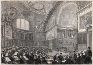 Apertura della sessione del Senato e ammissione del generale Charles Cousin Montauban (1796-1878), visconte de la Gueronniere et de Forcade, 2 dicembre da Unknown artist