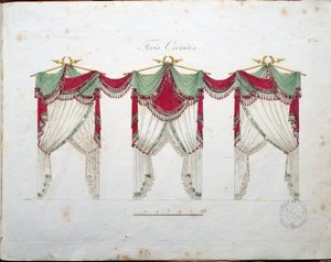 Progetti di arazzi di Osmont. Tavola tratta da d
