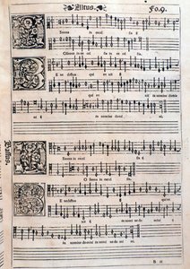 Pagina da Liber octo missarum (1541) da Unknown artist