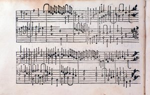 Pagina di Tablature, libro 1 di Girolamo Cavazzoni da Unknown artist