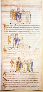 Pagina di una bibbia miniata (Ms.723-Foglio 138v.) dell