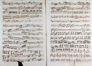 Pagina della partitura musicale di "Grande sinfonia" di Christian Cannabich da Unknown artist