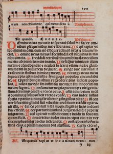 Pagina del libro liturgico 