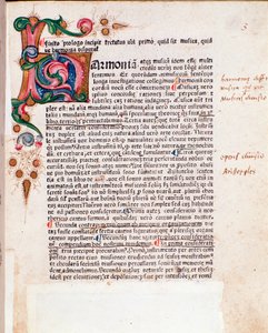 Pagina tratta dal De musica tractatus, di Bartolomeo Ramos de Pareia (1482)