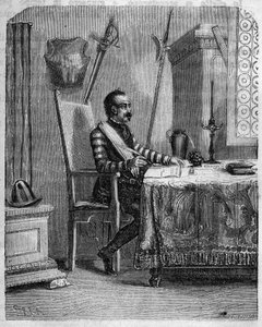 Pascal Paoli (1725-1807), patriota corso nel suo studio. In 