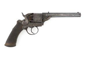 Rivoltella a percussione con martello laterale, calibro 0,38 pollici, c.1860