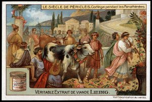 Secolo di Pericle (495-429 a.C.): corteo durante le panatenee
