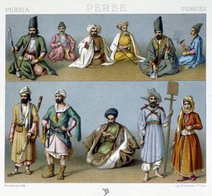 Costumi persiani - in "Il costume storico" di Racinet