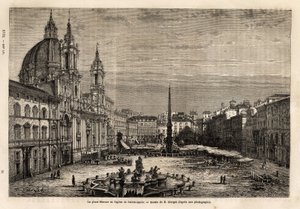 Piazza Navona, costruita sulle rovine dello Stadio di Domiziano del I secolo, è l