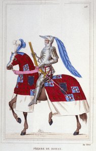 Pierre, Visconte de Rohan, Signore di Gie (1451-1513). Maresciallo di Francia. Incisione del 1830
