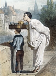 Pierrot annusa un frutto