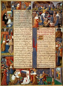 Scena di pietà: Re Luigi IX (1214-1270) (San Luigi) lava i piedi ai poveri da Unknown artist