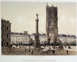Place du Châtelet e la Torre di Saint-Jacques