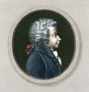 Ritratto di Wolfgang Amadeus Mozart (1756-1791) - Incisione del XIX secolo
