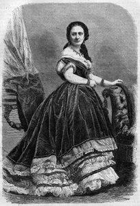 Ritratto di Maria Wyse Bonaparte detta Madame Urbain Ratazzi (1833-1902). Incisione in 