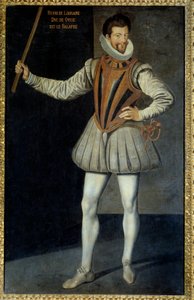 Ritratto a figura intera di Enrico I di Lorena, Duca di Guisa detto lo Scalafro da Unknown artist