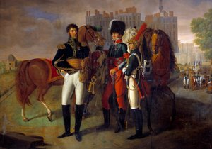 Ritratto a figura intera di La Ronciere, comandante della scuola di cavalleria di Saint Germain da Unknown artist