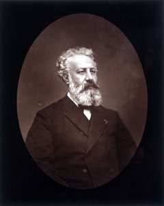 Medaglione ritratto di Jules Verne - in "Les Hommes d