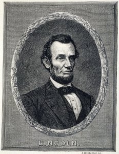 Ritratto di Abraham Lincoln (1809-1865), Presidente degli Stati Uniti d