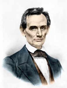Ritratto di Abraham Lincoln (1809 - 1865) 16° Presidente degli Stati Uniti