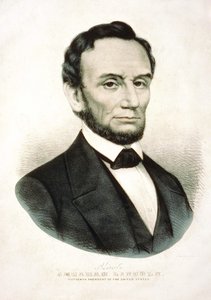 Ritratto di Abraham Lincoln, statista americano (1809-1865) da Unknown artist