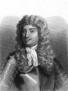 Ritratto di Abraham, Marchese Duquesne (1610 - 1688), Marinaio francese - in "Histoire des Français" di Lavallée, incisione, sd.