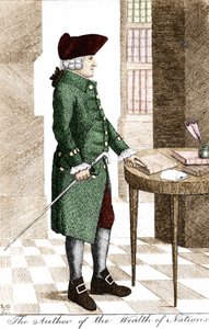 Ritratto di Adam Smith (1723 - 1790), filosofo ed economista scozzese