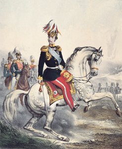 Ritratto di Alessandro II Nikolayevich (incisione colorata) da Unknown artist