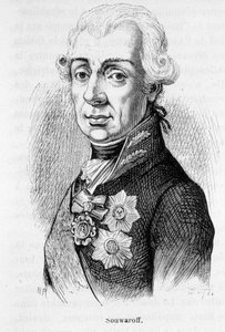 Ritratto di Alexander Souwaroff (Souvaroff o Souvarov o Alexander Suvorov) (1729-1800), maresciallo russo (1729 - 1800) da Unknown artist