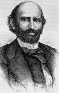 Ritratto di Alexandre Glais-Bizoin (1800 - 1877). Incisione della fine del XIX secolo in "Storia di Francia" di H. Martin