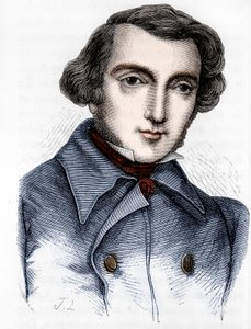 Ritratto di Alexis de Tocqueville (1805-1859), storico e politico francese. Incisione del XIX secolo