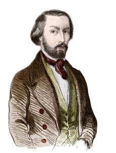 Ritratto di Alfred de Musset (1810-1857) poeta francese da Unknown artist