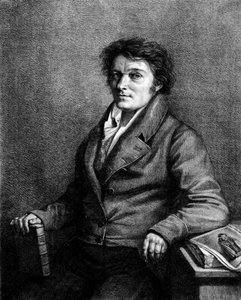 Ritratto di Alois Senefelder (1771-1834), autore teatrale ceco, inventore della litografia da Unknown artist