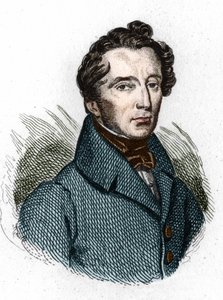 Ritratto di Alphonse de Lamartine, poeta francese da Unknown artist