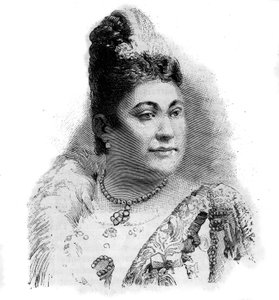 Ritratto di Amalie Friedrich Materna, soprano austriaco (1844-1918)