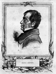 Ritratto di Andre Marie Ampere (1775 - 1836) fisico francese