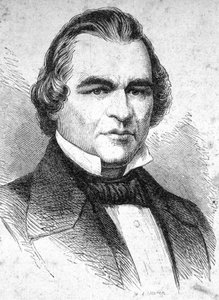 Ritratto di Andrew Johnson (1808 - 1875) statista americano - in "I Contemporanei", s.d. fine XIX secolo da Unknown artist