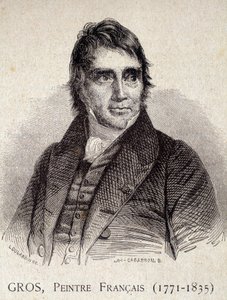 Ritratto di Antoine Jean Gros, pittore francese (1771-1835) - in Les Contemporains, s.d. fine XIX secolo (incisione) da Unknown artist