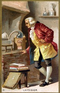 Ritratto di Antoine Laurent de Lavoisier, chimico francese (cromolitografia del XIX secolo) da Unknown artist