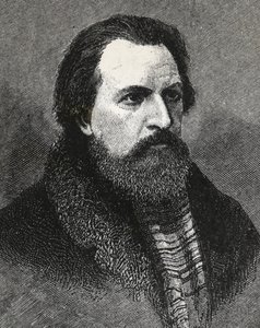 Ritratto di Apollo Grigoryev (1822-1865) poeta e critico russo da Unknown artist