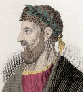 Ritratto di Apollonio di Tiana (Apollonio) (16 d.C.-98/98 d.C.), filosofo greco. Incisione del XIX secolo