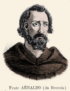 Ritratto di Arnaldo da Brescia (1090 - 1155), riformatore politico e religioso italiano da Unknown artist