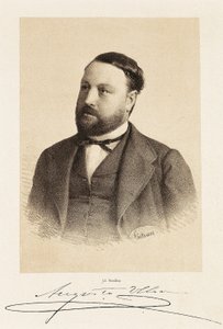 Ritratto di Augusto Ulloa (1823-1879), politico spagnolo. Incisione Madrid, Biblioteca Nazionale. da Unknown artist